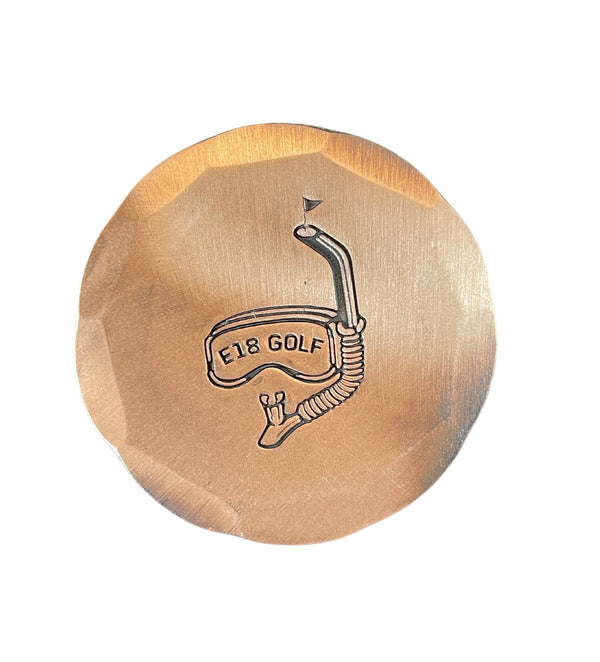 Seamus Hand Forged Ball Marker - Going Deep - Copper