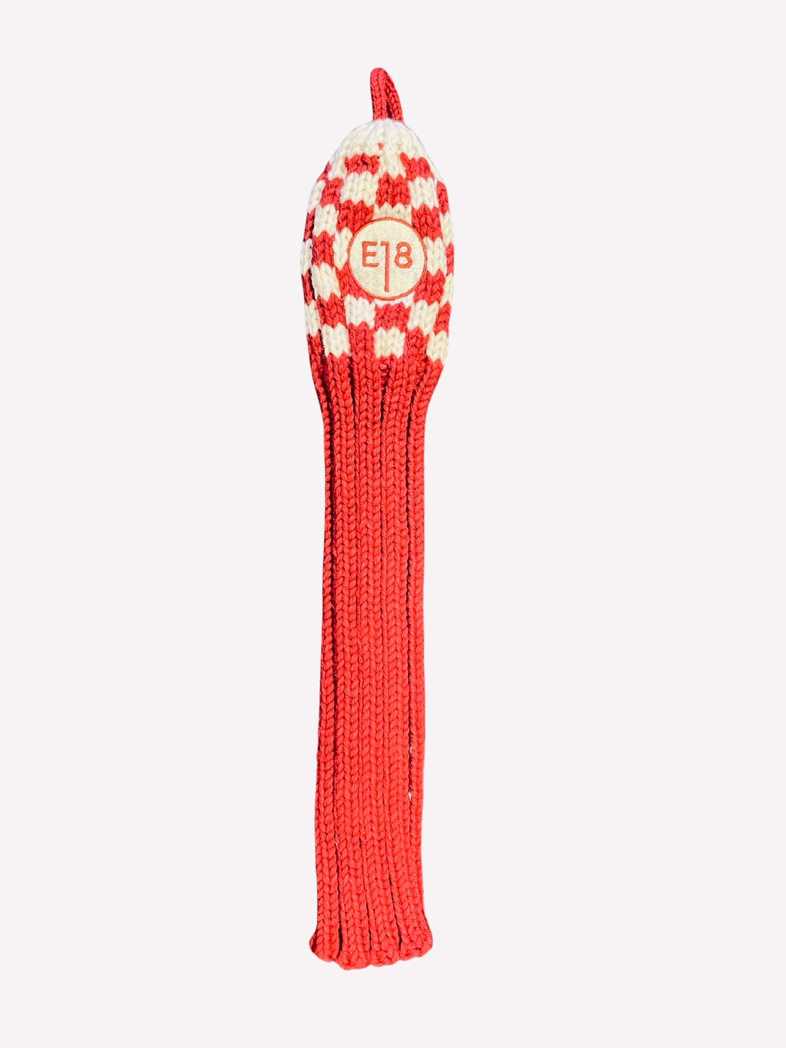 E18 X MacKenzie Wool Headcovers RED/CREAM