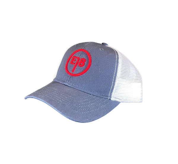 KIDS E18 Navy / White Trucker Hat (youth fit)