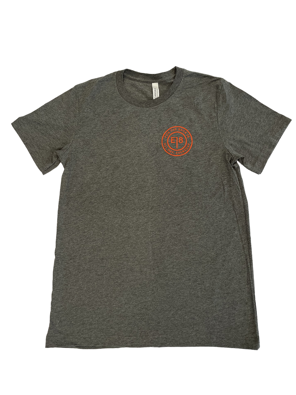 E18 Tour Script T-Shirt Heather Gray