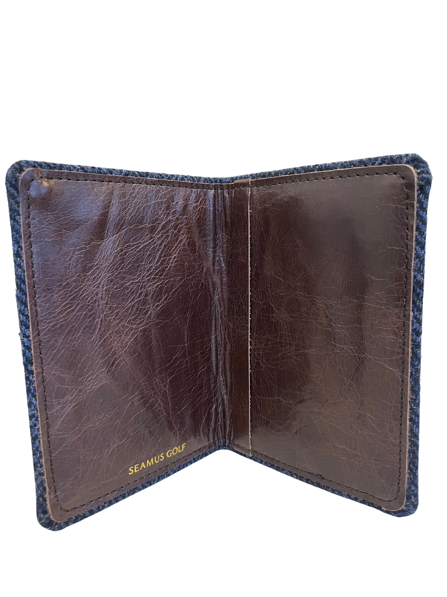 Seamus Midnight Navy Herringbone Scorecard Holder